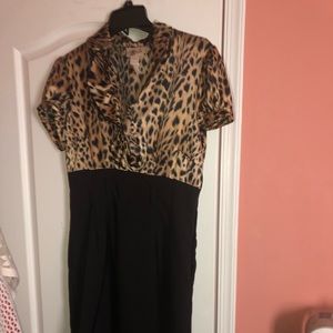 Leopard print dress